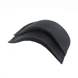 FQTANJU 2 Pairs Covered Set-in Sponge Shoulder Pads for Women Men Clothing Sewing Accessories (2 Pcs White + 2 Pcs Black)