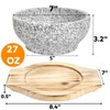 Acshio Dolsot Bibimbap Bowl, 27 Oz Korean Stone Bowls Cooking