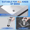 Bathroom Sink Stopper, Stainless Steel Removable Drain Strainer, Hair Catcher