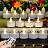 LED Tea Light Candles with Remote Control,Flickering Flameless Candle,Long Lasting