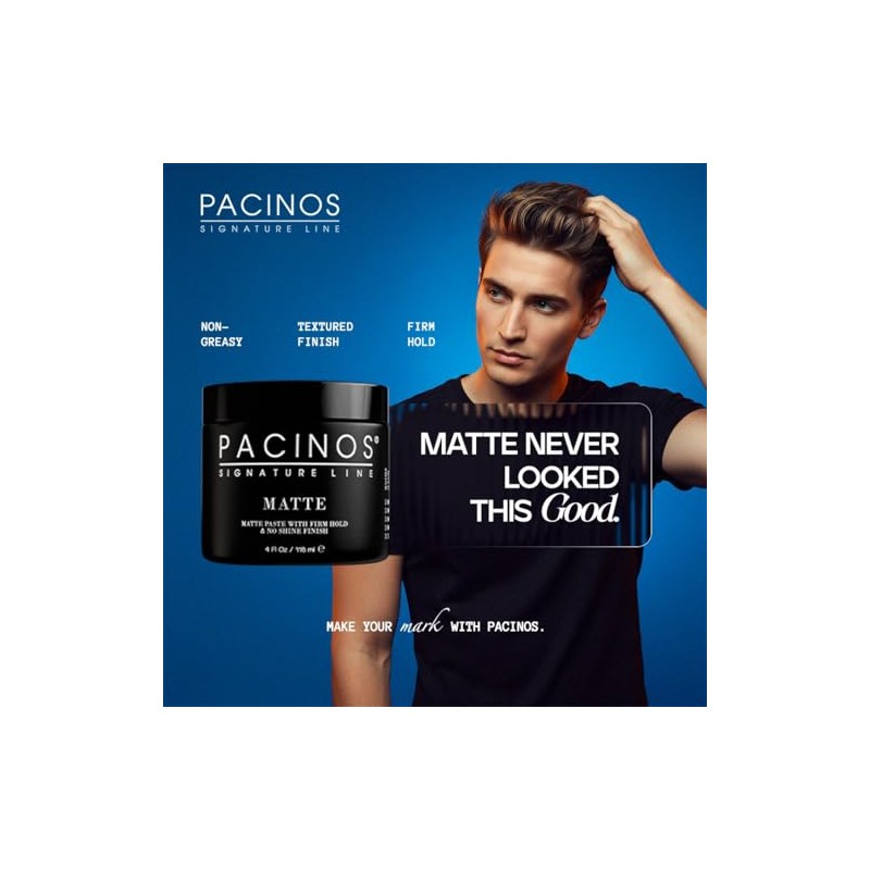 Pacinos DRYFI No-Shine Matte Paste - Matte Finish Styling Paste
