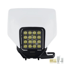 MCHMFG Dirt Bike Headlight,LED Enduro Pit Bike Light Kit Universal For Most Dirt Pit Bike Motorcycle EXC SX XCF Orange