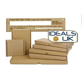 iDEALS UK PACKAGING LTD C4 A4 Size PIP large letter strong cardboard boxes for shipping mailing posting - 326 x 226 x 20mm (10)