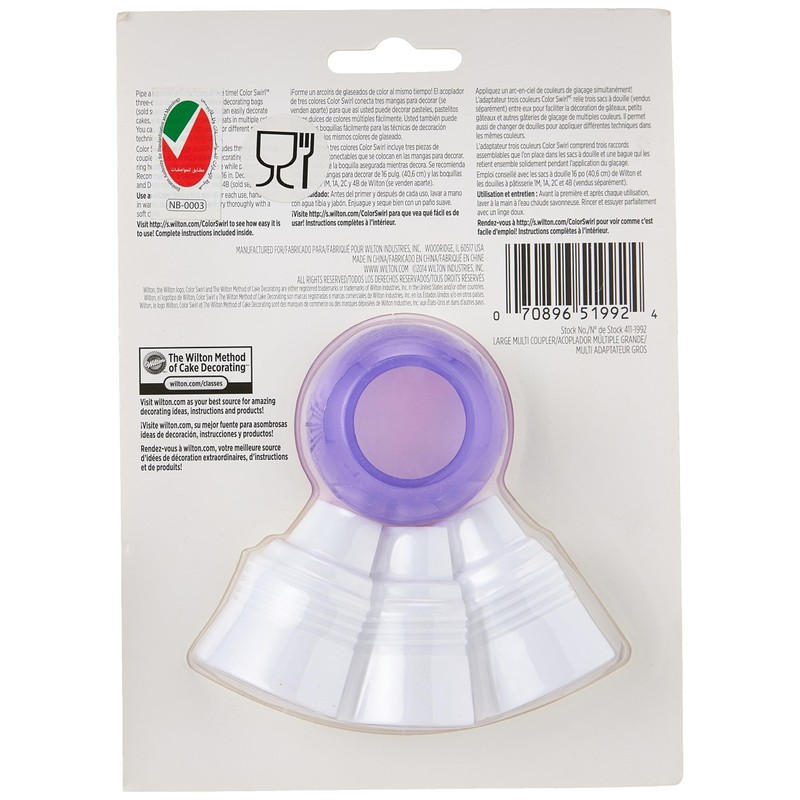 Wilton Colour Swirl 3 Farben-Spritzbeutel-Kupplung