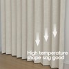 Jilron Accordian Door Curtain, 100% Blackout Folding Magnetic Doorway Curtains,Linen