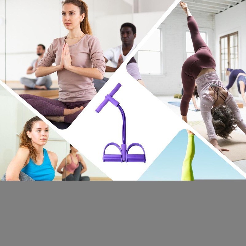 Fitness Band | Stretch Rope Exercise Bands 4 Tube Pedal