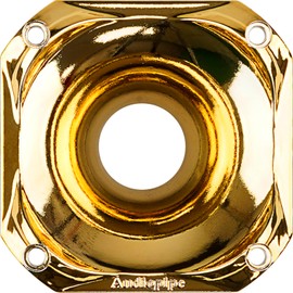 Audiopipe Eye Candy High Frequency Horn for Driver (APH-3535-GLD), High Frequency, ABS, 1.375" Throat Size, Screw On, Long Lifespan
