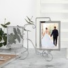 Unique Bicycle Shape Metal Picture Photo Frame Pen Holder Home