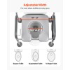 Commode Chair Adjustable Height Aluminum Alloy Raised Toilet Seat For