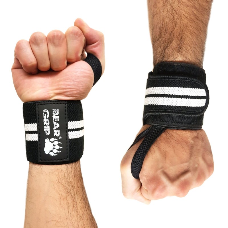 BEAR GRIP - Weight lifting wrist support wraps (Sold in