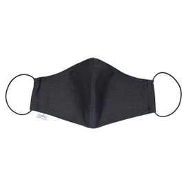 Mund-Nasen-Maske Baumwolle schwarz - unisex Behelfsmaske - wiederverwendbare Maske