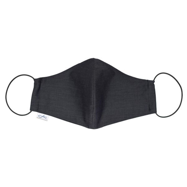 Mund-Nasen-Maske Baumwolle schwarz - unisex Behelfsmaske - wiederverwendbare Maske