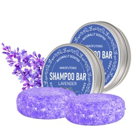 ARCHIDATE Lavender Shampoo Bar, 2Pcs Solid Solid Shampoo and Conditioner Bars with Natural Plant For Thinning Hair, Strengthen Hair Roots, Repairs Damaged Hair, Control Oil, Nourish Scalp