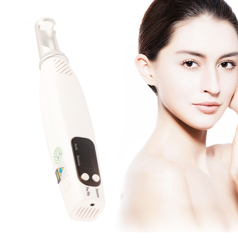 Handheld Freckle Removal Pen Blue Lighting Improve Dark Spots Skin