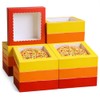 Chivertion 48 Pack Fall Pie Boxes with Window Thanksgiving Bakery