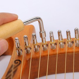 GSHLLO L Shape Tuning Wrench Universal Tuning Wrench Tool Piano Tuner Spanner Square Tuner Wrench Guzheng Tuner Tool Small Stringed Instrument Tuning Tool for Lyre Harp
