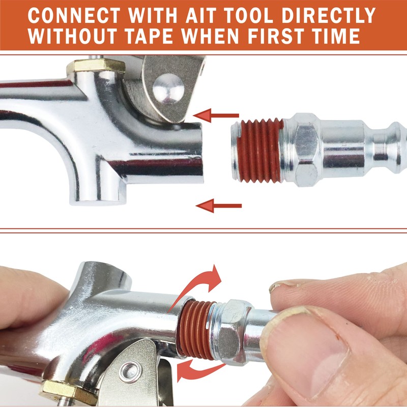 MELPRISU 17 Pieces Air Tool Kit 3/8" X 25ft PVC
