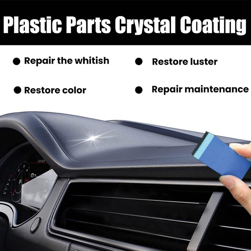 Crystal Coating for Car Plastic Parts,Plastic Restorer Refurbish Agent with