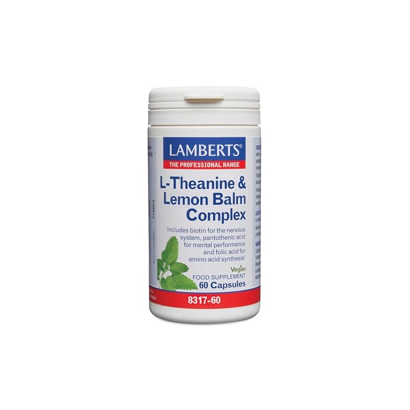 Lamberts L Theanine with Lemon Balm Vegan - 60 Capsules