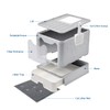Medario Cat Litter Box with Cat Litter Mat and Scoop,