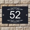 Badgemaster Modern Anthracite House Number Sign Plaque Stainless Steel Standoffs