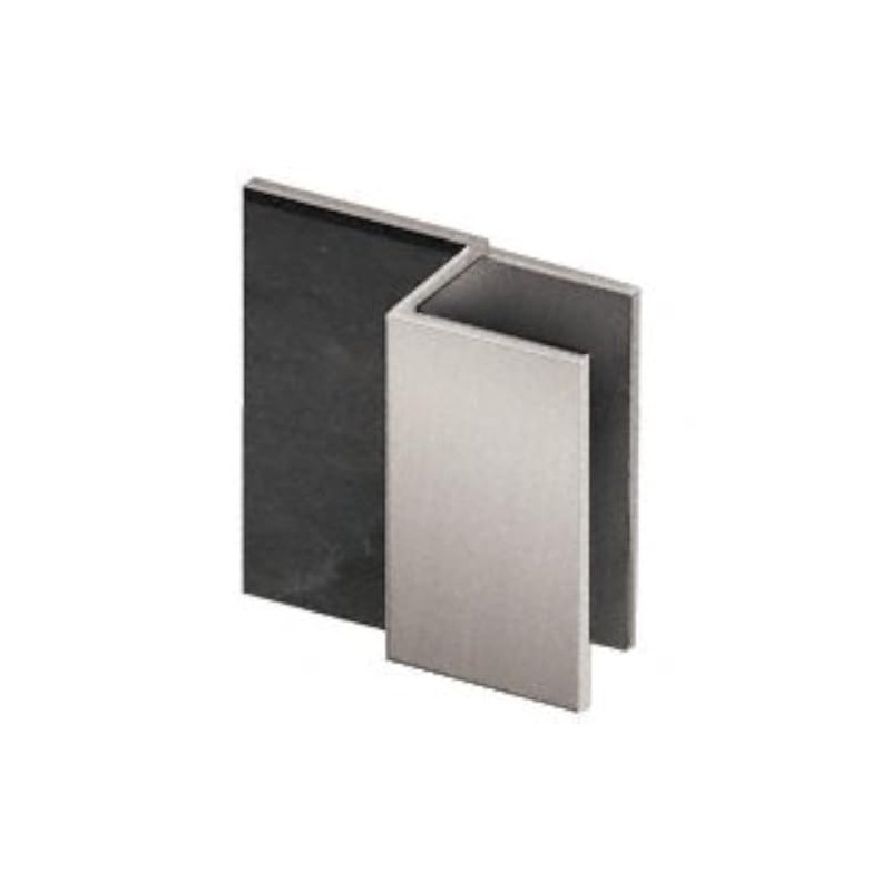 CRL Brushed Nickel Square Style Frameless Shower Door Stop
