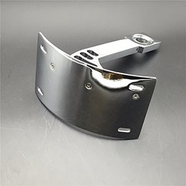 SMT- Chrome Curved Mount License Plate Tag Holder Bracket Compatible With Warrior V-Max [B01DJJ9OY6]