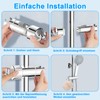 SURFOU Shower Head Holder for Shower Rail, Adjustable Shower Head
