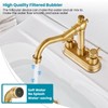 Gotonovo Antique Brass 2 Hole 4 Centerset Bathroom Sink Faucet