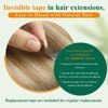 Easyouth Tape in Hair Extensions Human Hair Balayage Tape in