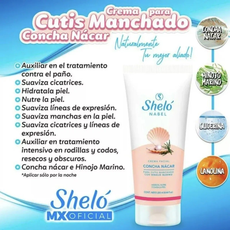 Concha Nácar + Jabón Leche De Burra Antimanchas Sheló Nabel