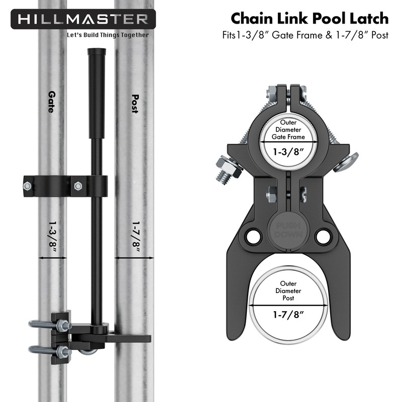 Auto Pool Gate Latch,Chain Link Child Safety Pool Latch for