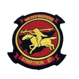 Squadron Nostalgia LLC VFA-87 Golden Warriors Patch – with Hook and Loop