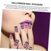 Healvian 4sets Press Nails Gel Nail Stickers -Slide Decals Assortment