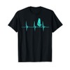 Windsurfer Heartbeat EKG Pulse Water Sport Windsurfing T-Shirt