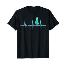 Windsurfer Heartbeat EKG Pulse Water Sport Windsurfing T-Shirt
