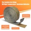 Stove Gasket Tape, Self Adhesive Flat Gasket for Woodstoves and