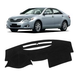 KUST Black Dash Cover Compatible with Toyota Camry 2007 2008 2009 2010 2011 Polyester Dashboard Cover Non-Slip Dash Protector Interior Accessories for Camry Custom Fit Dash Mat No Glare