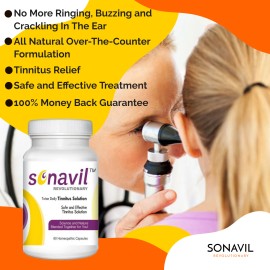 Sonavil Tinnitus Relief Safe and Effective Homeopathic Solution 2 Pack 120 Caps