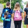 3Pcs Anime Kid Bookbags Set Cartoon Backpack with Messenger Bag