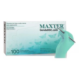 Ambiderm Guantes Mentolados De Látex Maxter Con Menta