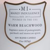 Manly Indulgence Warm Beachwood Scented Jar Candle, Medium, White