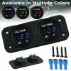 Ameribox DC 12/24V Car Dual Battery RED LED Digital Volt