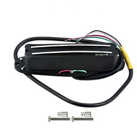 Oripure Hot Rail Pickups Alnico5 Single-Coil-Sized Humbucker 13.6K Fit Fender Strat Squier Tele Electric Guitar, Black