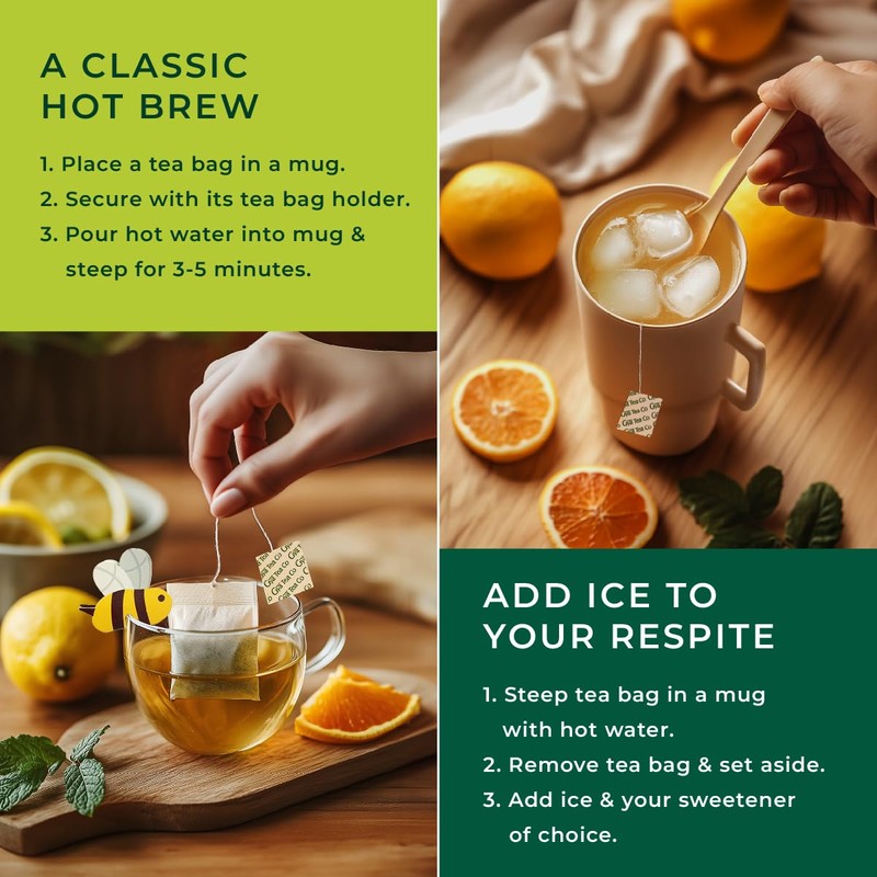 Gya Tea Co Citrus Mint Herbal Tea Bags (20 Bags)