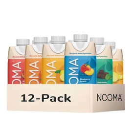 NOOMA Organic Electrolyte Sports Drink | Electrolyte Drink with Organic Coconut Water | Workout Hydration Drink with No Added Sugar | 30 Calories | Pack of 12 Sports Drinks (16.9oz) | Variety Pack