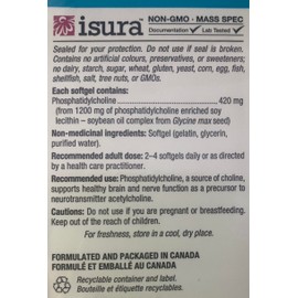 Natural Factors Phosphatidyl Choline 420mg from 1200 phophatidyl complex (90Capsules) Brand: Natural Factors