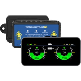 OBEST Wireless RV Leveling System, Smart Electronic Camper Leveler with High Precision, RV Leveling Tool Accessory for Camping, Levelling with Magnetic Bracket 5V