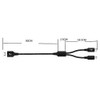 IFLASH Dual MicroUSB Splitter Charge Cable - Power up to