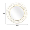 ironsmithn Wall Mirror Mounted Round Decorative Mirrors Circle for Bathroom